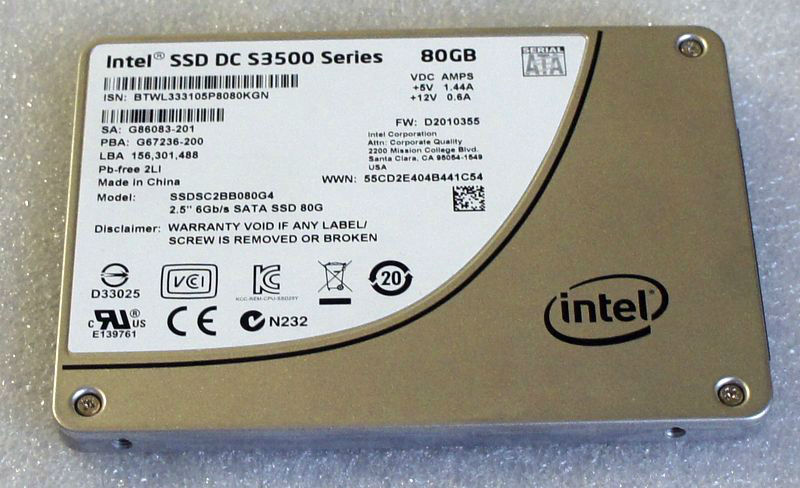 Intel SSD DC S3500 80GB SSDSC2BB080G401